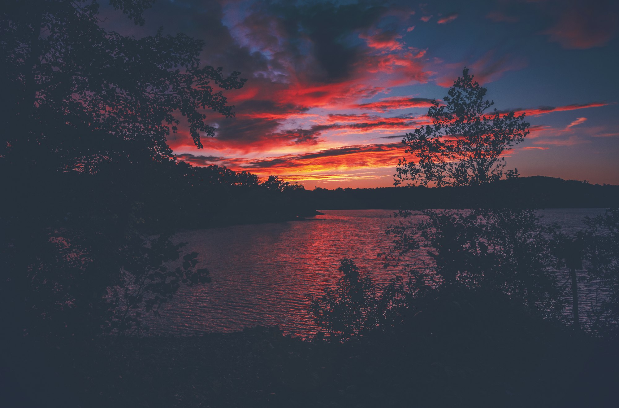 Sunset on the lake